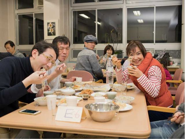 そば斬り会の様子