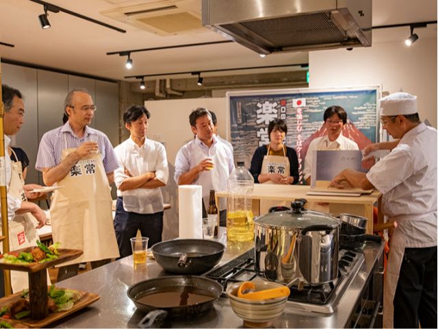 そば斬り会の様子