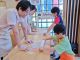 親子2名1組になってそば打ちを行います。