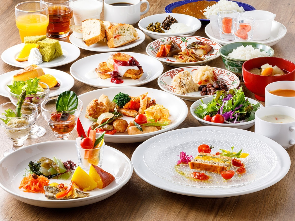 【朝食ブッフェ】テーマは「地産地消」 福岡の野菜を中心とした食材を使ったお料理を...