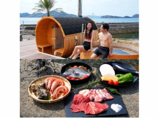 サウナとBBQがセットの満足プラン!