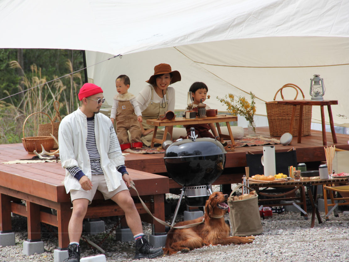 ワンちゃんも入場可能(リードは付けてください)