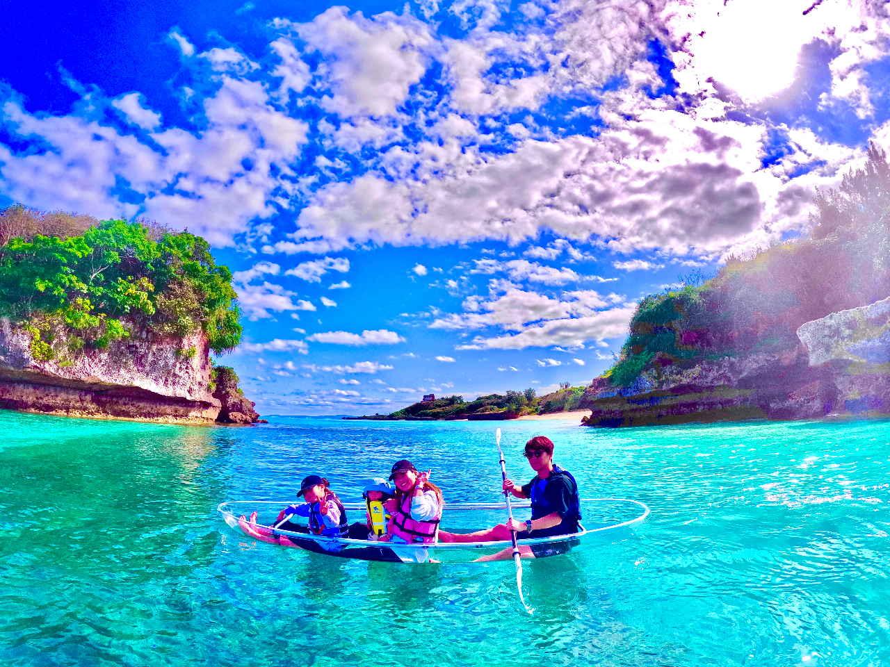 沖縄・ジャングリア・美ら海水族館・古宇利島近く】☆彡秘境の海で