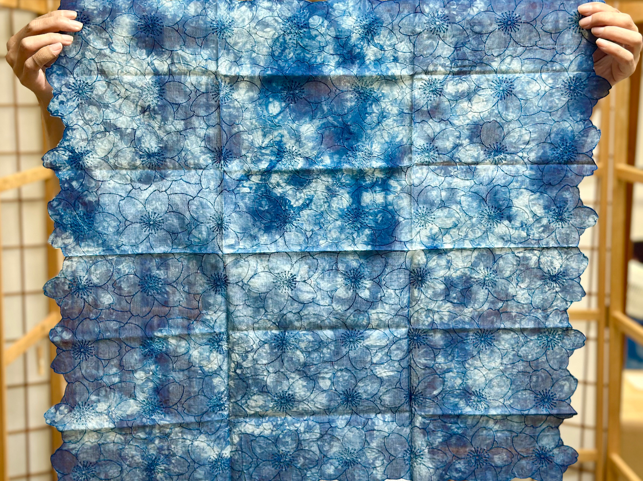 京都・右京区】手ぶらでOK！天然藍染体験☆彡好きな柄を付けて