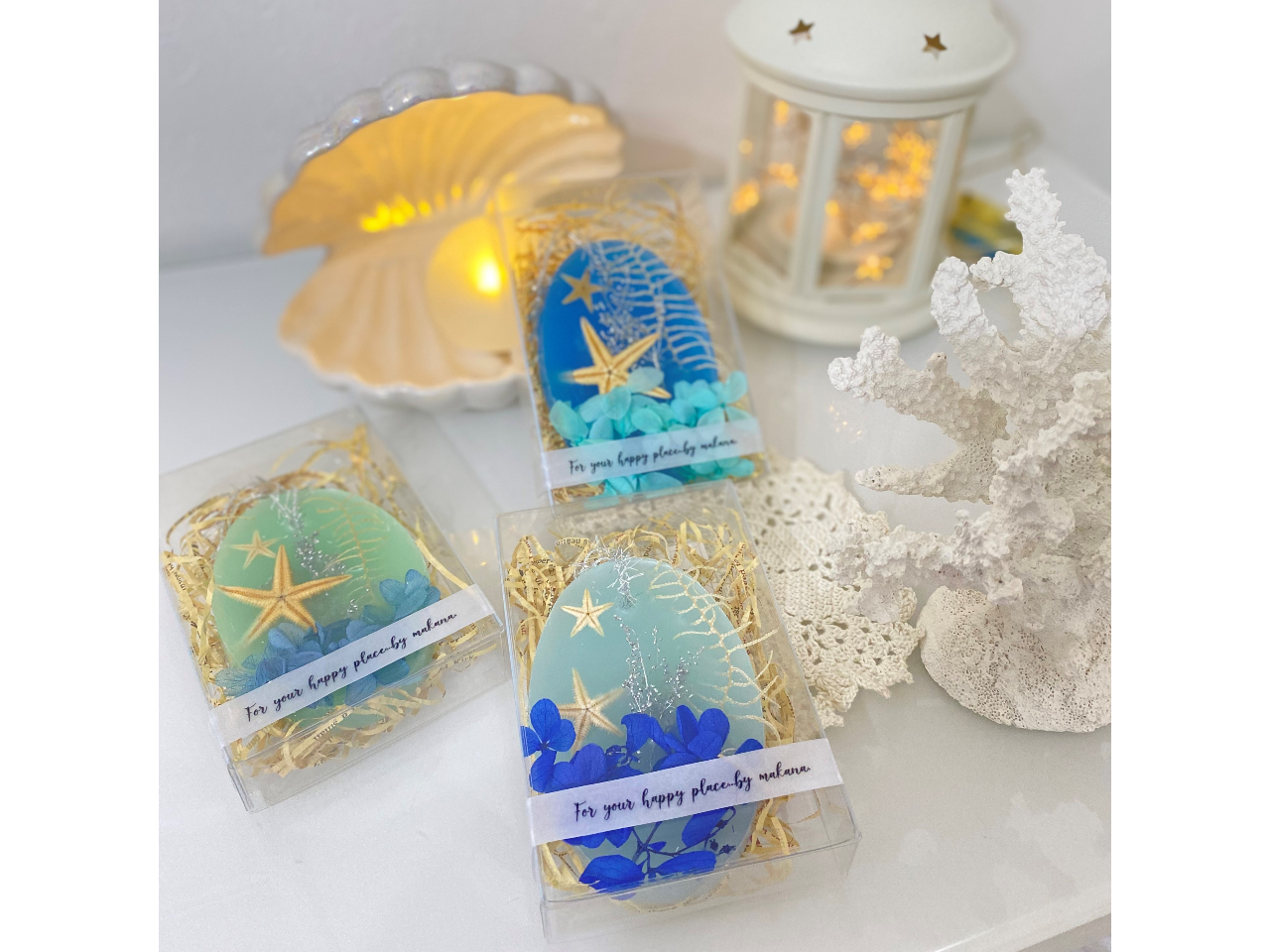 *お好きなお花&貝殻&香りの貴方だけの素敵なキャンドルorサシェ作り*女性に人気...