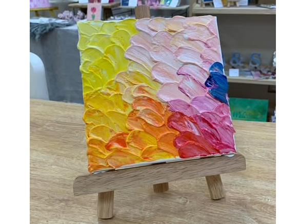 富山】60分で完成！キャンバスに描くテクスチャーアート体験