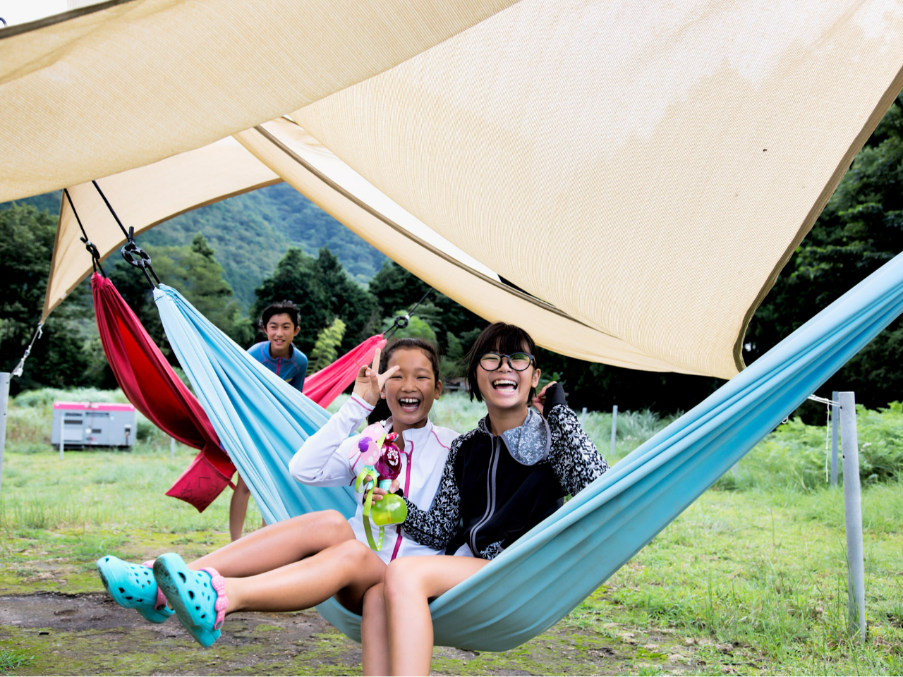 みなさんに大人気のハンモック◎