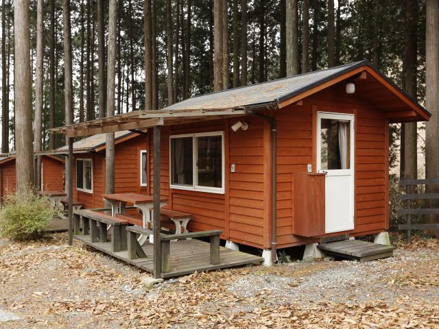 ペットエリアにはホームキャビンがA~Eと70・71の計7棟あります