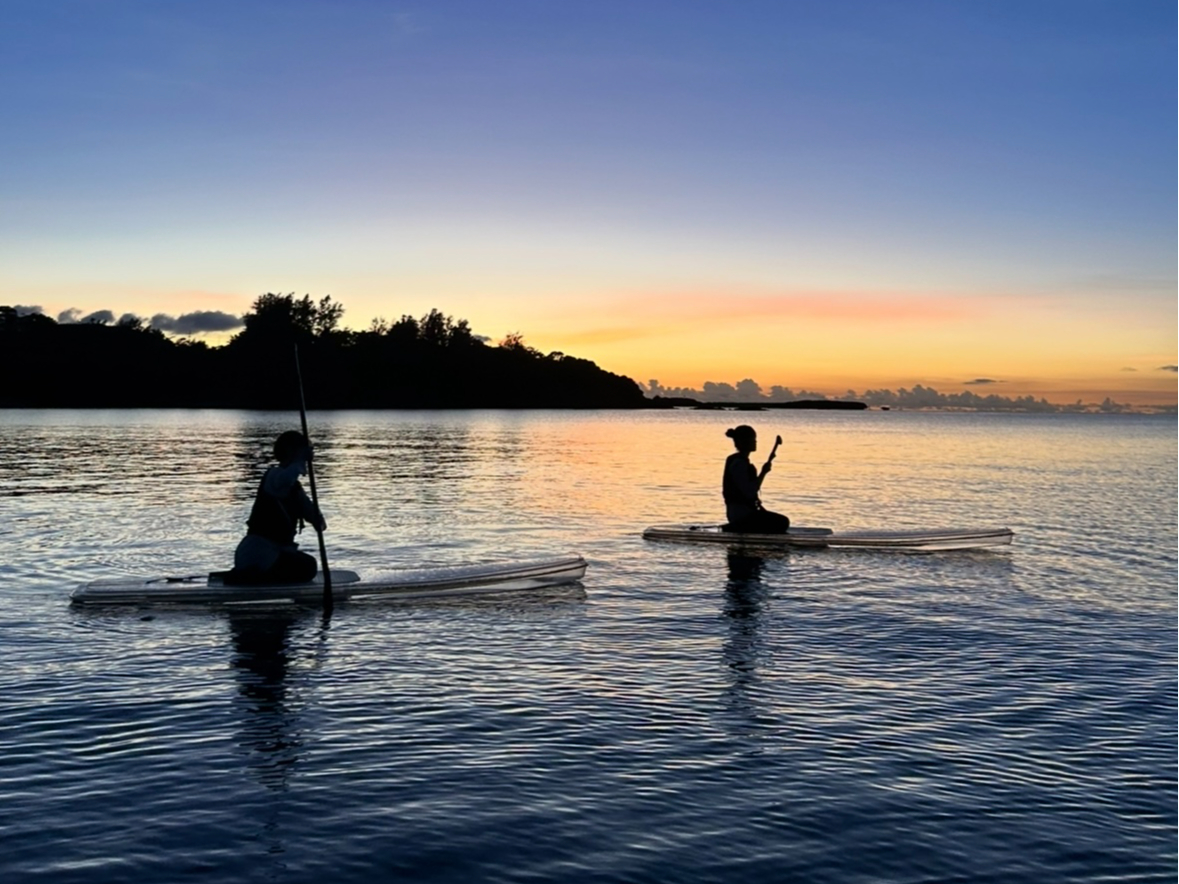 海と空が染まる、2人だけのサンセット!