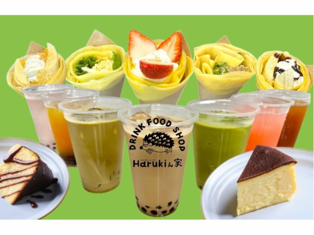 写真のドリンクやクレープを実際に自分で作って食べてみよう!お店体験も出来ちゃいます!
