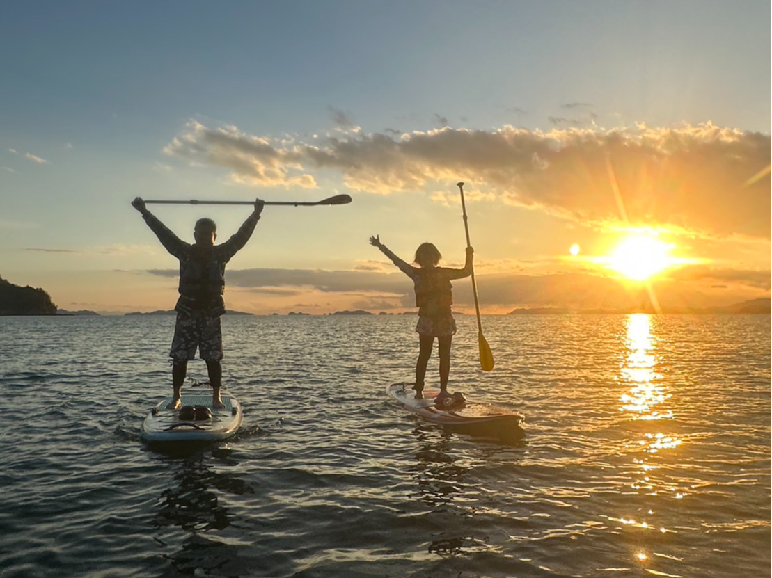 夏季SUPサンセットプラン×広島】☆NEW OPEN！蒲刈恋ヶ浜カヌー