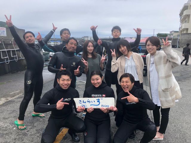 SUNla伊豆でダイビングライセンスを取得したお客様