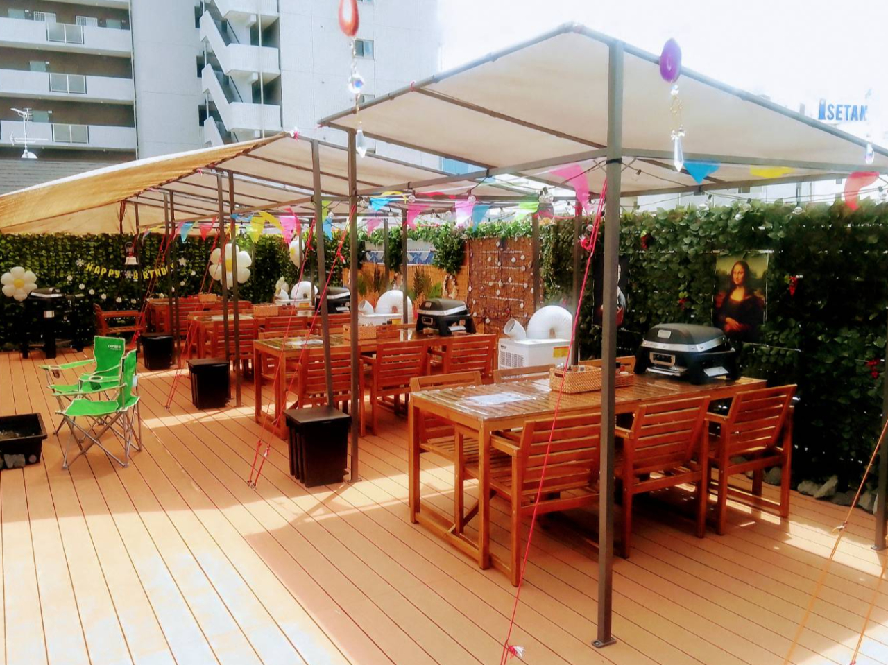 【開放感あふれる屋上持込BBQ場】駅近アウトドアBBQを満喫♪ファミリー、女性、...