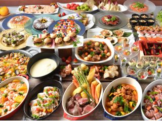 前菜からメインやデザートなどをお好きなだけ楽しめます♪お子さま連れも安心のメニューも!