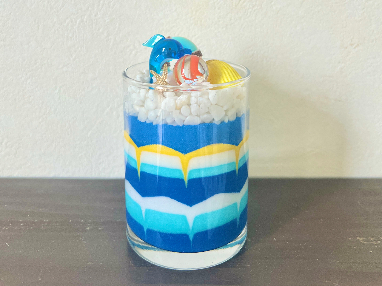 水晶砂で作るグラスサンドアート。その他パーツもご用意!!