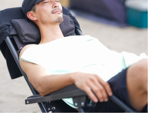 海を見ながら身も心もリフレッシュ♪
