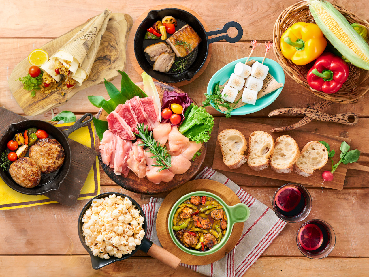 バルクラシックBBQプラン 全9品!(ソフトドリンクまたはアルコール飲み放題を選択いただけます)