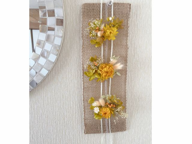 【山形・新庄】フラワーアレンジメント*フラワータペストリー作り+゜。 女性・家族...