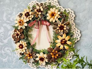 お花・野菜の種で作るフラワーリース