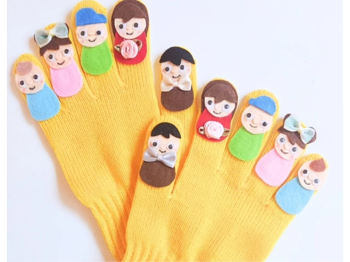 すもも様オーダー品　手袋シアター　おはなしゆびさん　森のくまさん すもも様オーダー品 手袋シアター おはなしゆびさん 森のくま