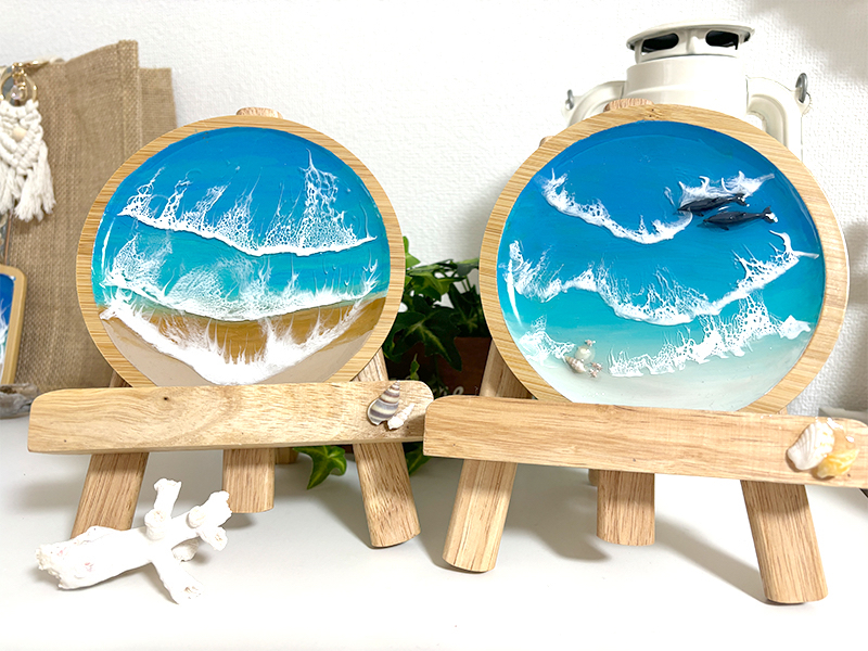 埼玉・西川口》UVレジン波アート体験☆゜。カップル・女性・ファミリー