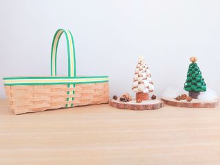 紙バンドで可愛いカゴ作りとツリー作り