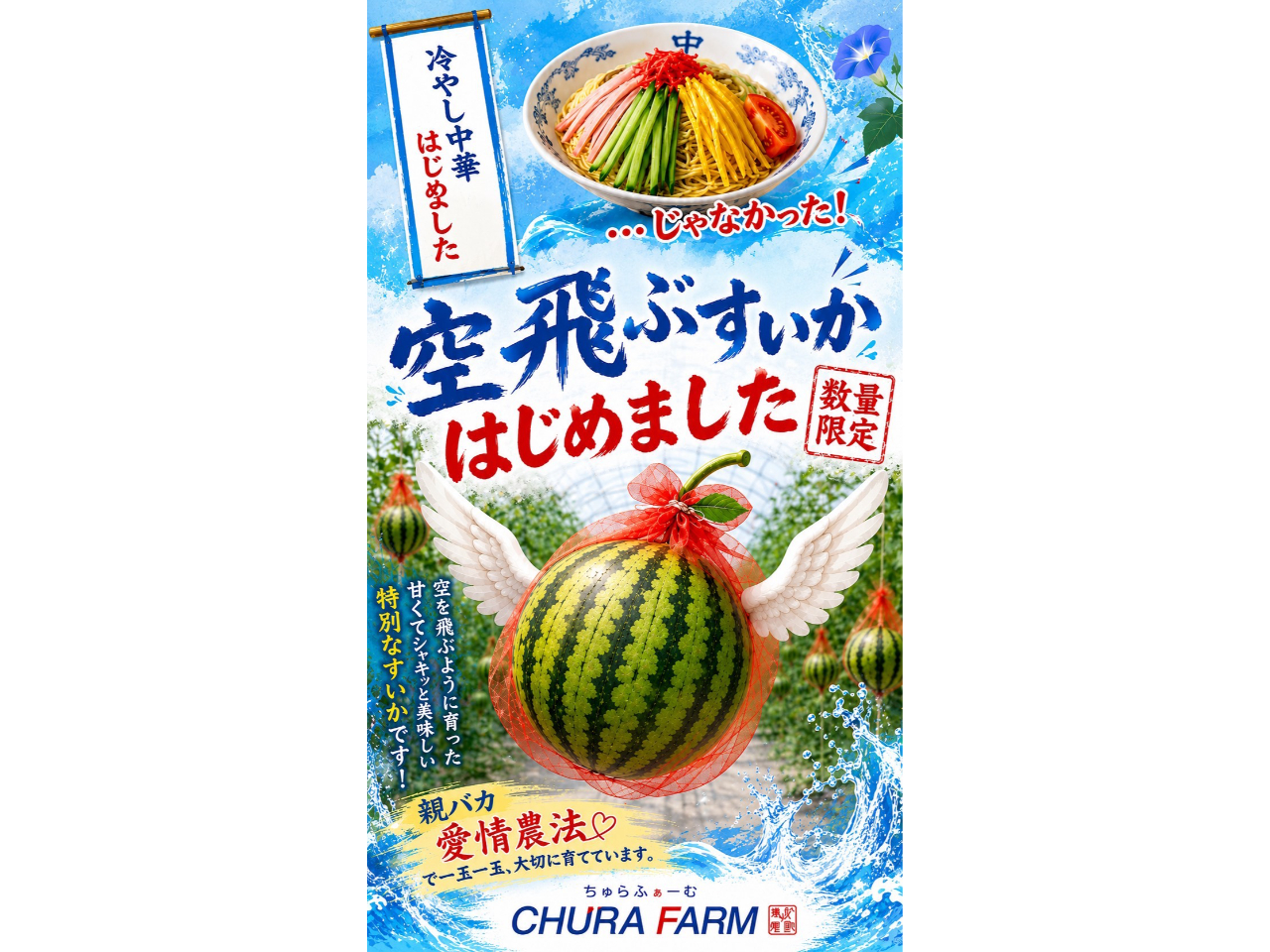 【空中すいか収穫体験!】宙に浮かぶ珍しいスイカを収穫しませんか!甘くてみずみずし...