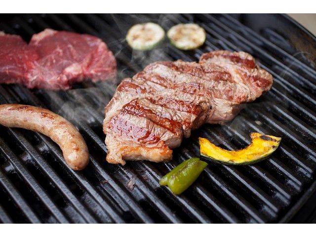 ガスグリルで調理がかんたん