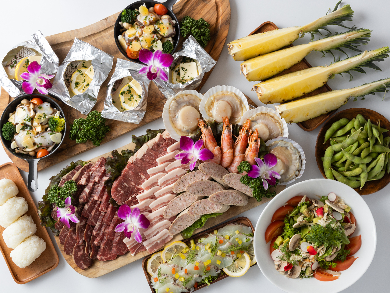 BBQ����ς��D�]����������H�ނ���葵���Ă���܂���