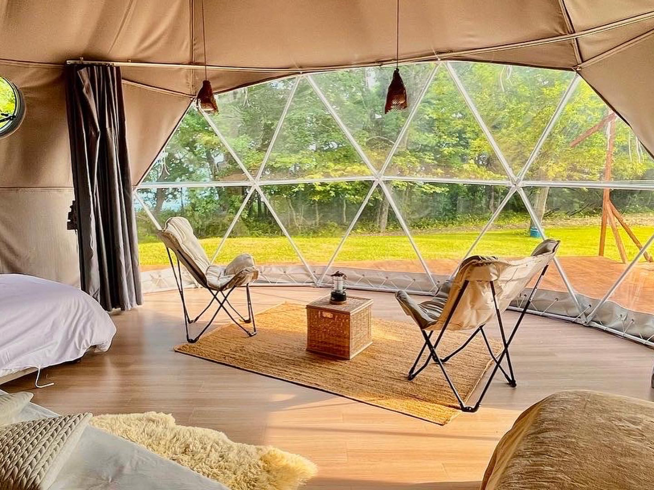 絶景を眺めながらドームテントでグランピング（平日4名様用）】サップ