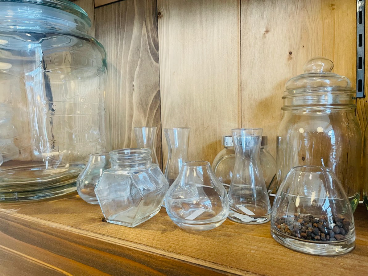 形の違う瓶の中から、好きな形をchoice!