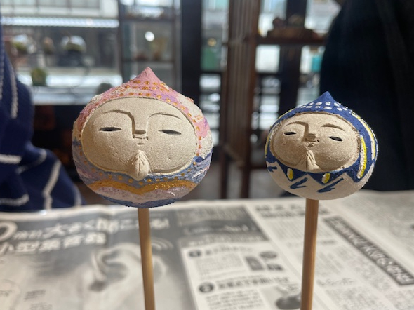 願い珠を染める宝珠仏頭づくり