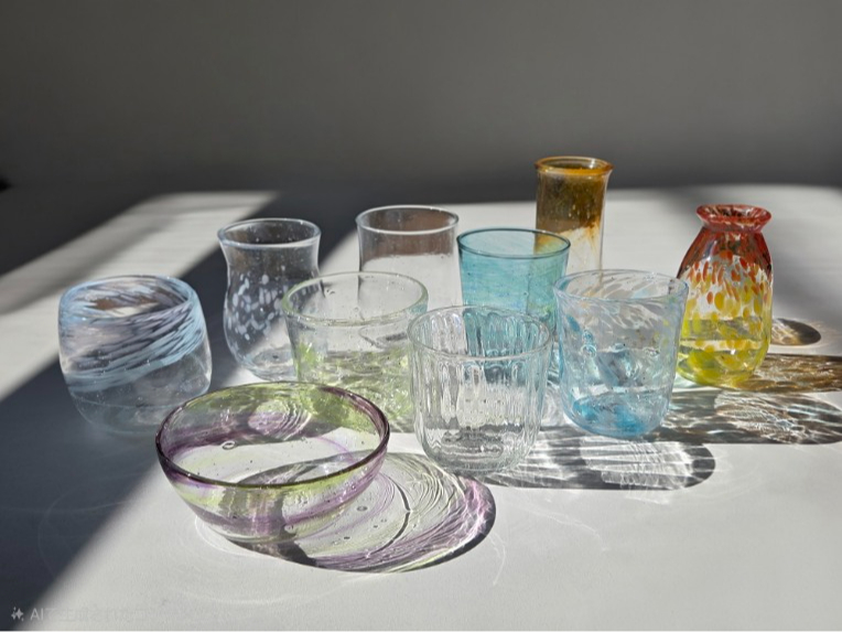 ���낢��Ȍ`��F�̕t�����Ő��E�Ɉ�����̃K���X�����܂��I(���T�C�N���K���X���g�p���Ă��邽�߁A�A��s���������邱�Ƃ��������܂��B)