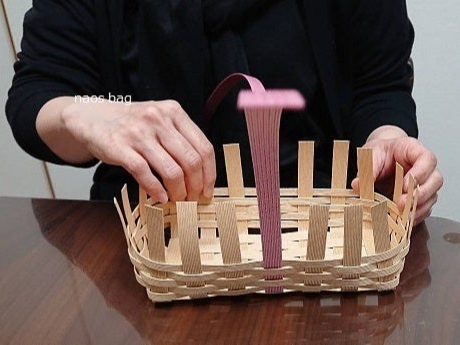 五反田駅近く】クラフトバンドでかご作り体験レッスン/naosbag 