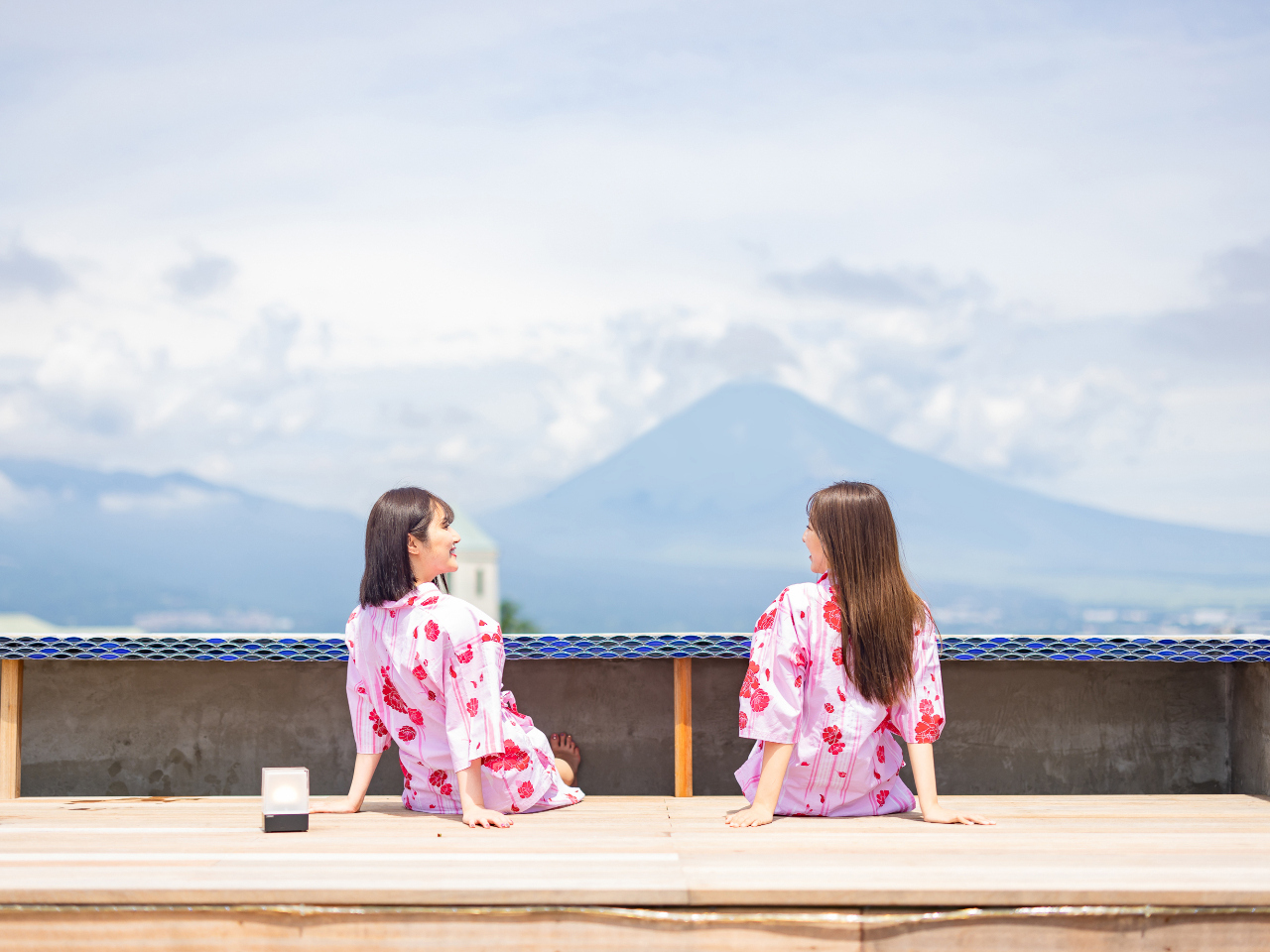 屋上スカイテラス 富士山の眺めが楽しめます