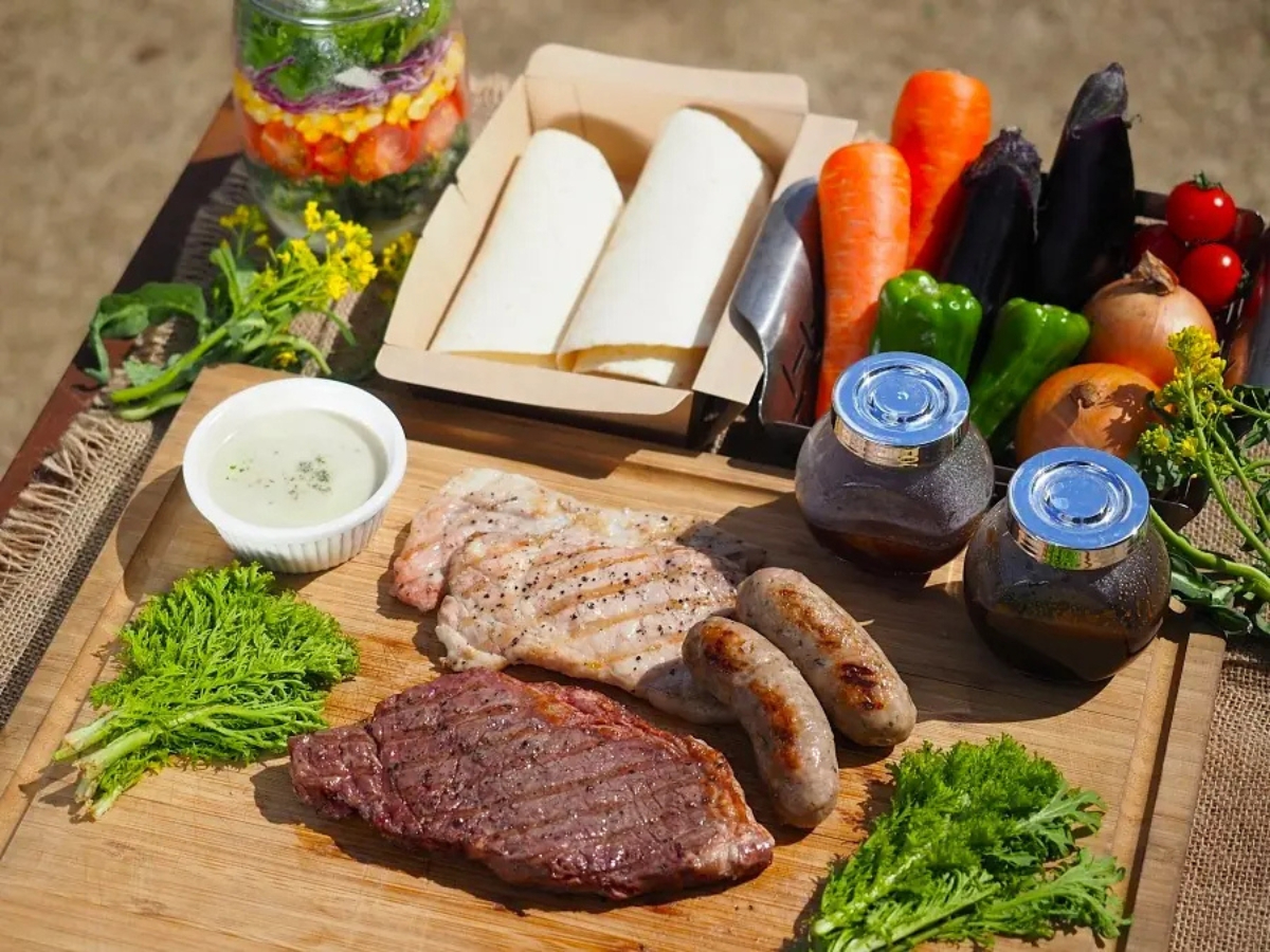 大満足のアメリカンBBQセット♪