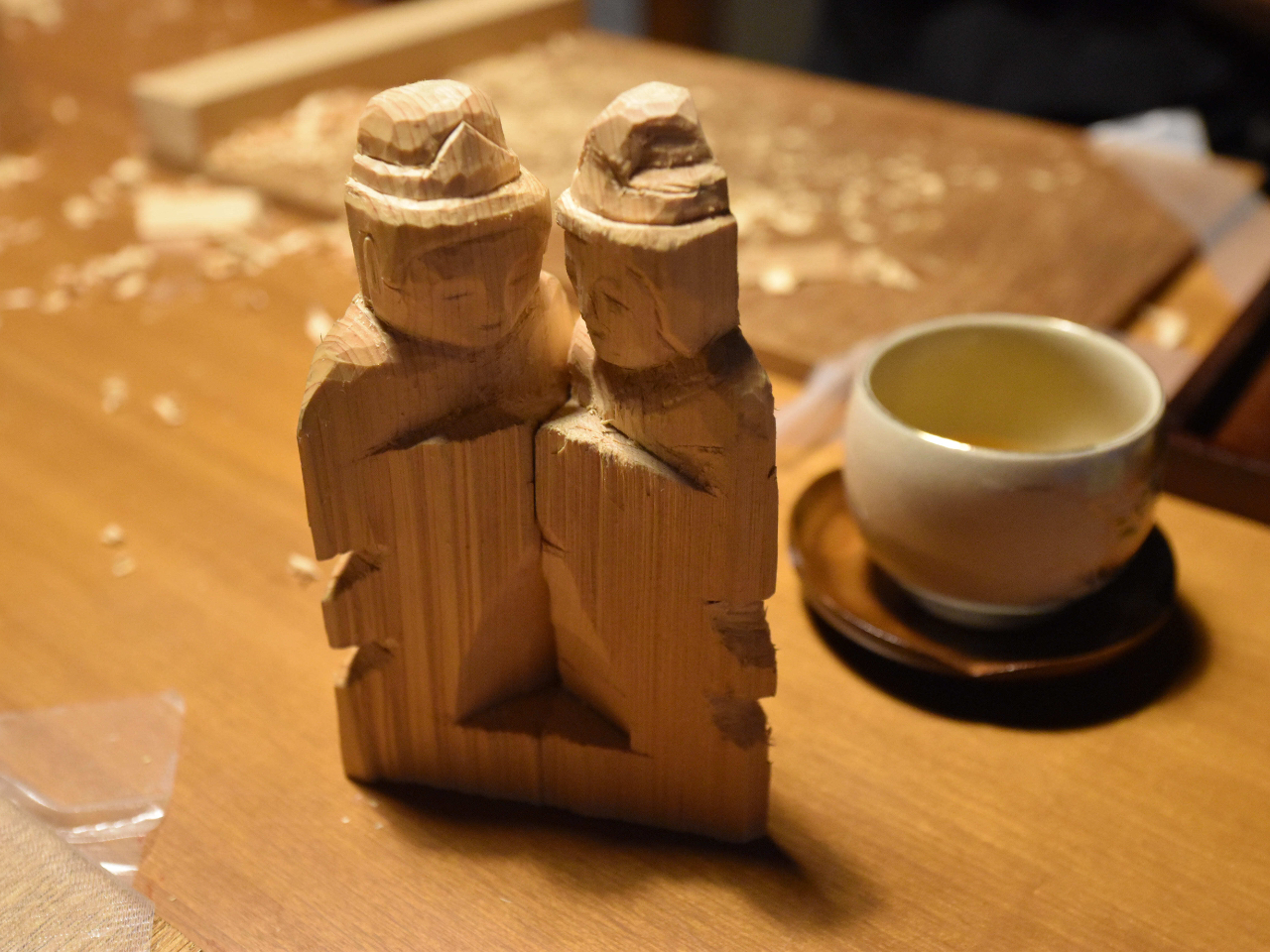 【福岡・糸島】カップル・夫婦で仏像彫り(円空仏)の体験プラン(2名様分)