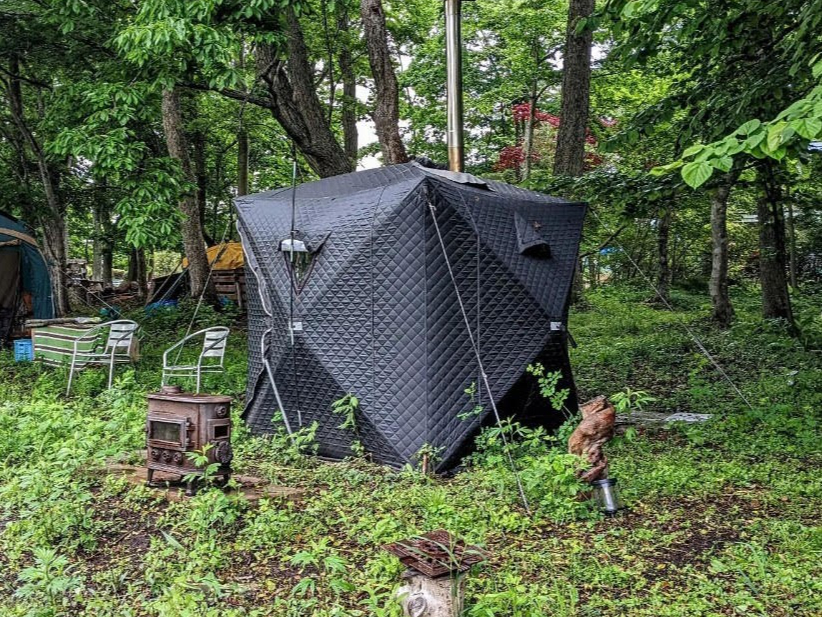 こだわりのテントサウナ☆大自然のなかで、プライベートな空間でゆったりと整おう♪
