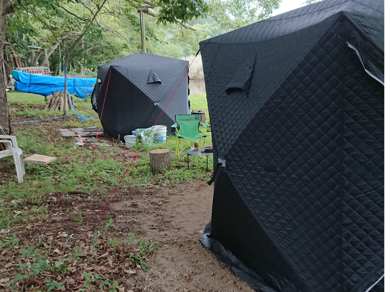 テントサウナ2基 同時使用できます・