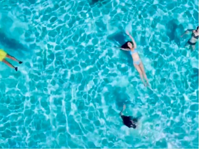 これからの季節、泳いだり、子供も水遊びに最適!