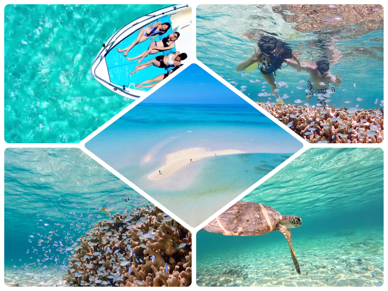 ユニの浜と三角点沖シュノーケル