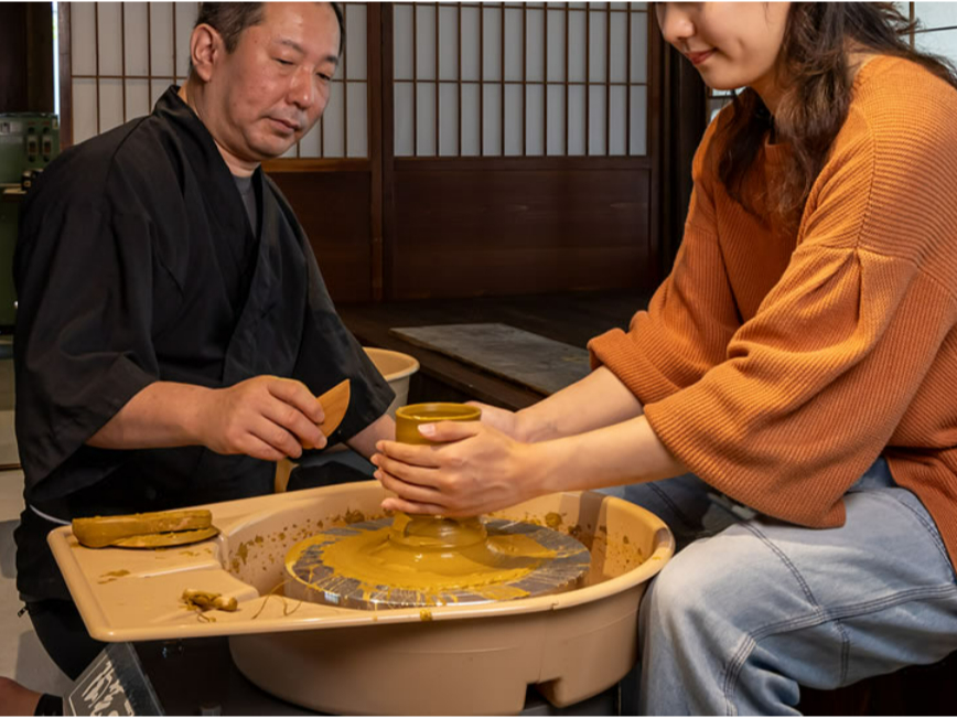 【高山・陶芸】≪40分体験コース≫初心者におすすめ♪電動ろくろで湯呑み、カップ作...