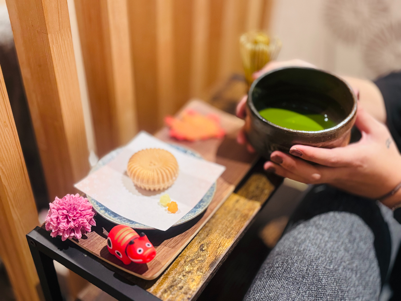 抹茶とお菓子付き♪