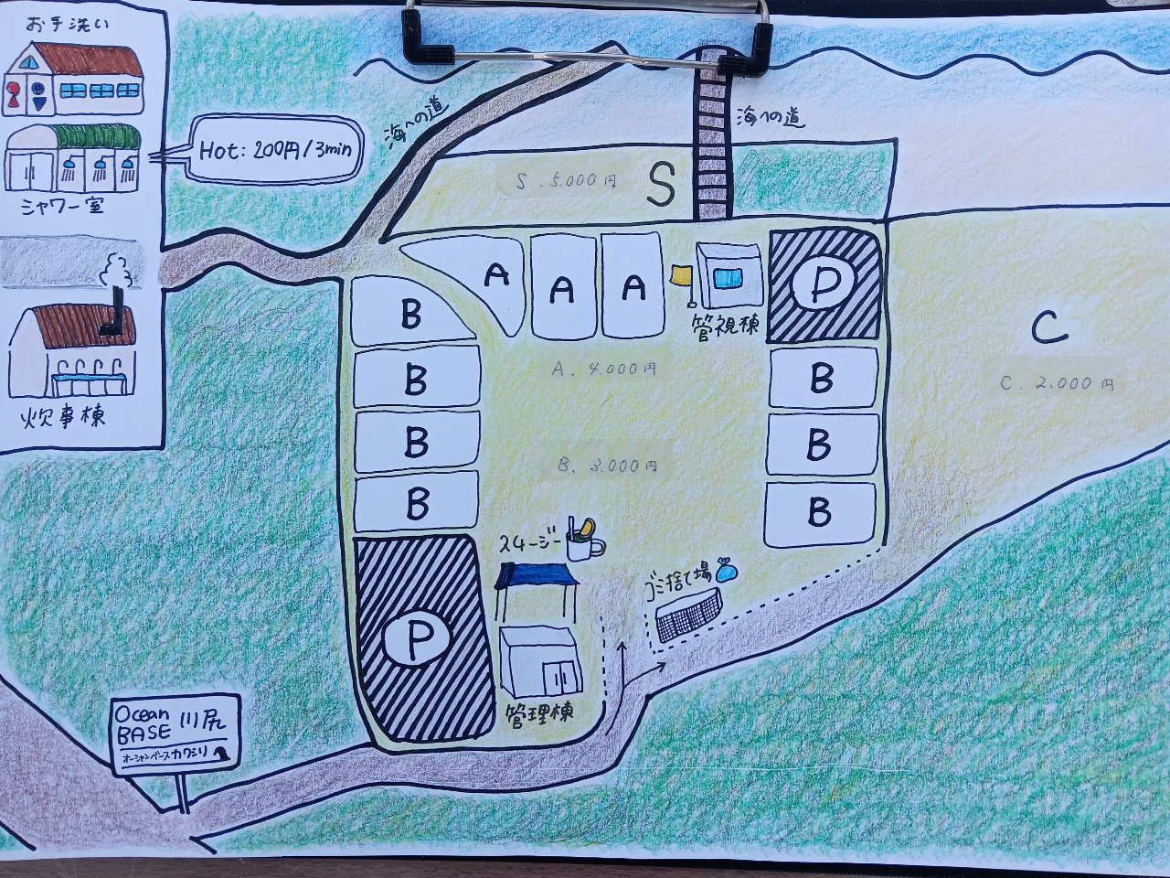 PTCgł̗ݒłBAgCAV[BS:5,500~@A:4,400~@B:3,300~@C:2,200~B