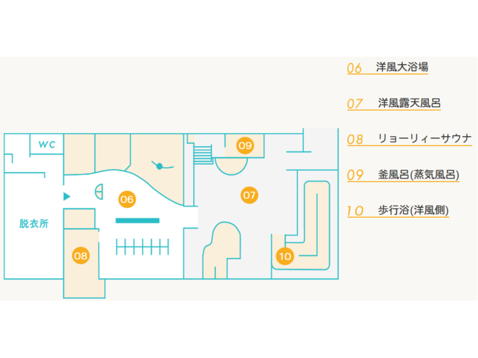 \【洋風浴場】のマップです/