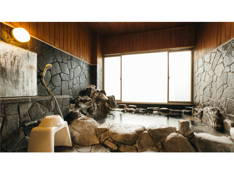 ※別料金※【家族湯 つばき】 温泉気分が高まる岩風呂で、 日ごろの疲れを癒しましょう。