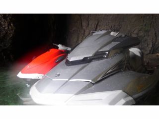 洞窟内から一枚