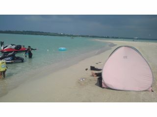 潮が引くと現れる ユニの浜!!