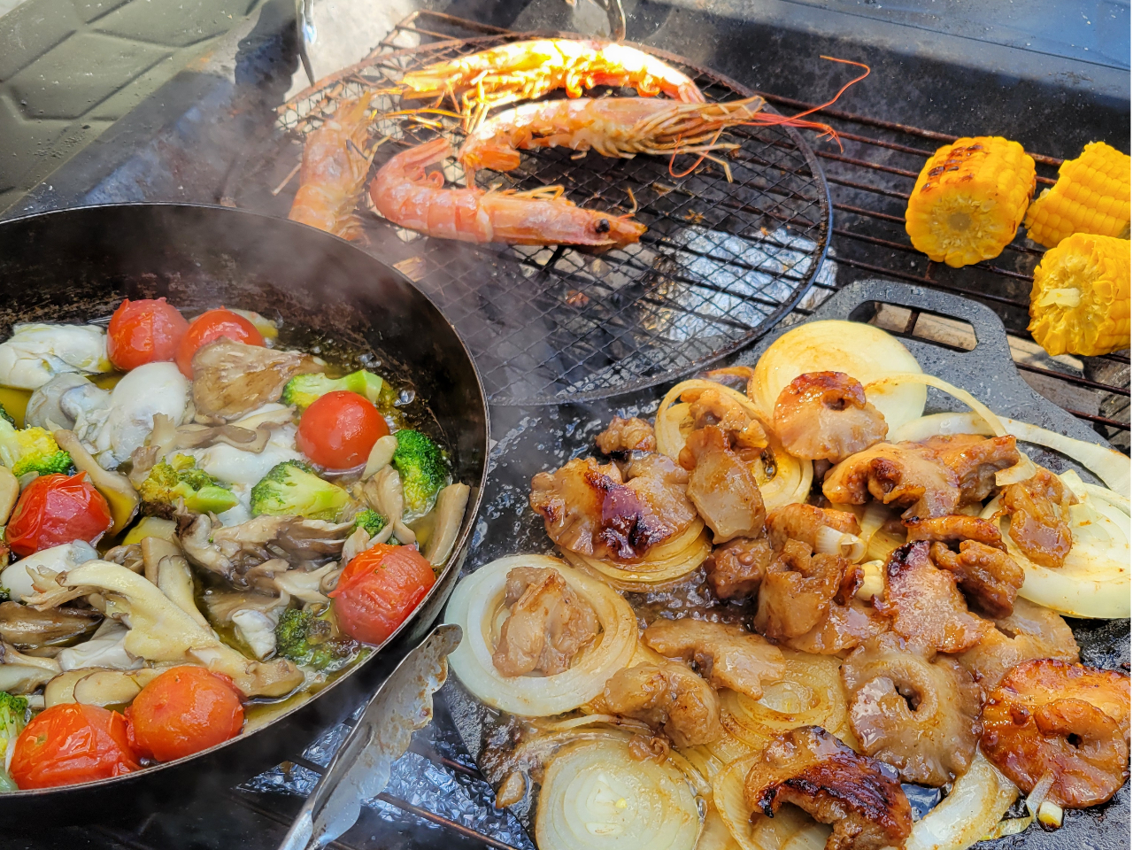お好きな食材を持ち込んで楽しくBBQ!