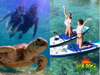 広がる宮古ブルーの海をSUPでのんびりクルージング。穏やかな水面に浮かびながら、大自然を全身で感じる癒しの時間をお楽しみいただけます。